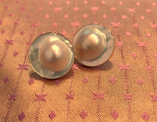 Load image into Gallery viewer, "Fried Egg" Mabe Pearl Earrings