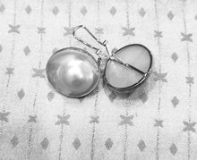 Load image into Gallery viewer, "Fried Egg" Mabe Pearl Earrings
