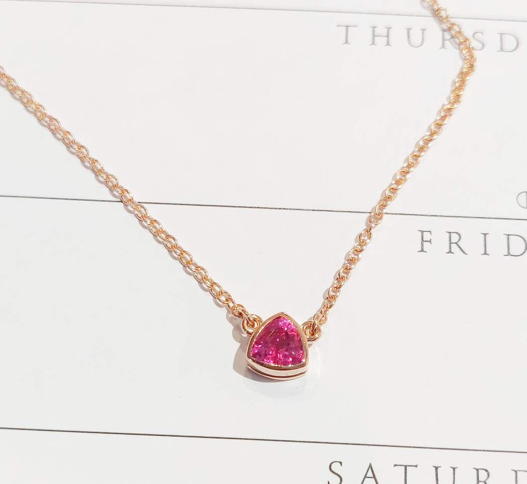 Hot Pink Spinel Pendant - Main Image