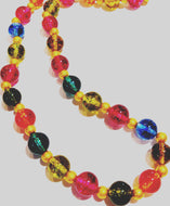 Enhanced Quartz and Gold Filled Bead
