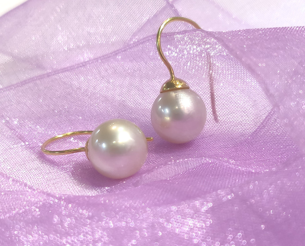 Golden South Sea Pearl Drop Earrings