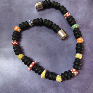 Onyx and Ceramic Necklace