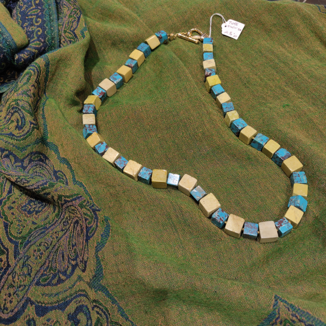 Two Tone Turquoise Necklace