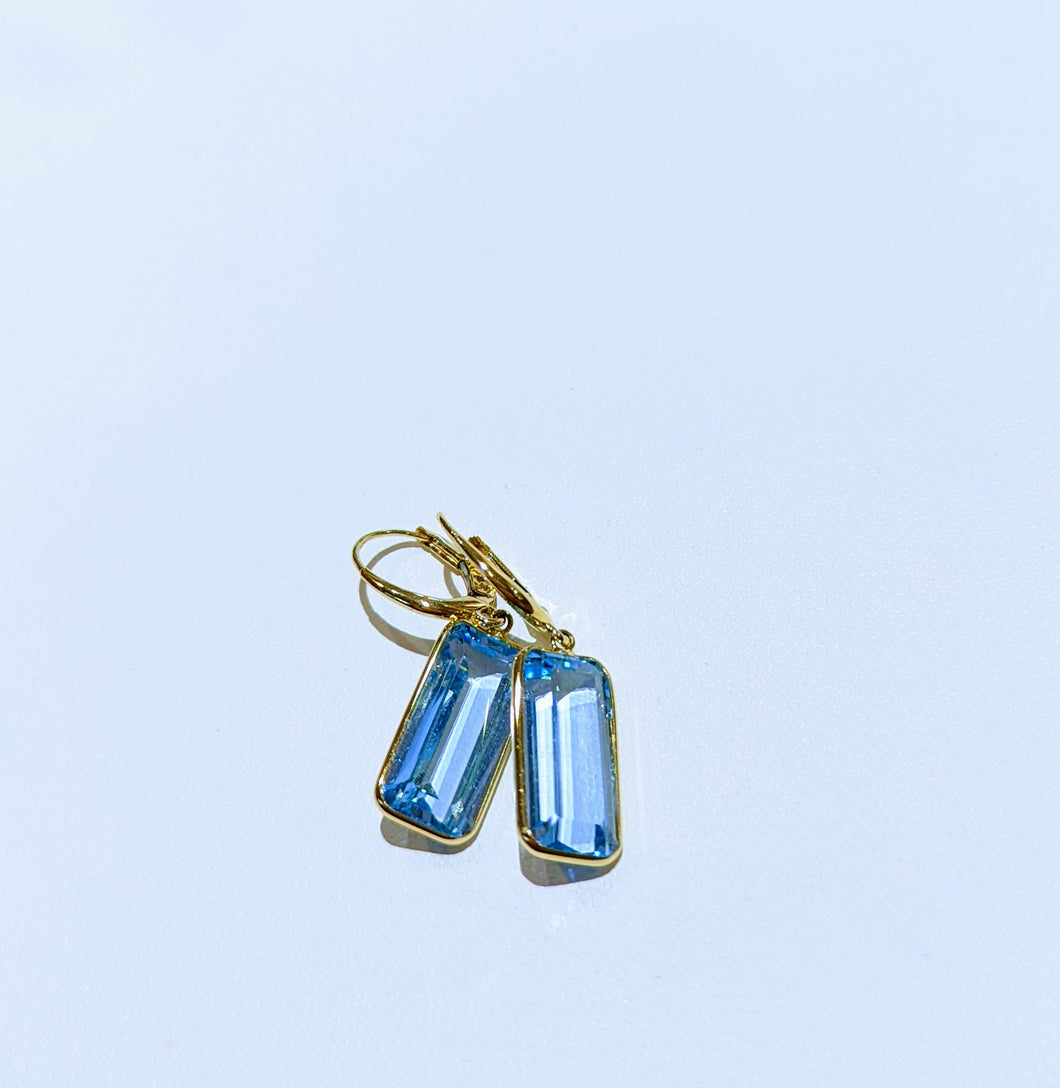 Blue Skies Blue Topaz Earrings
