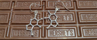 Chocolate Molecule Sterling Earrings