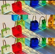 Francesca Mo Glass and 18k Earrings