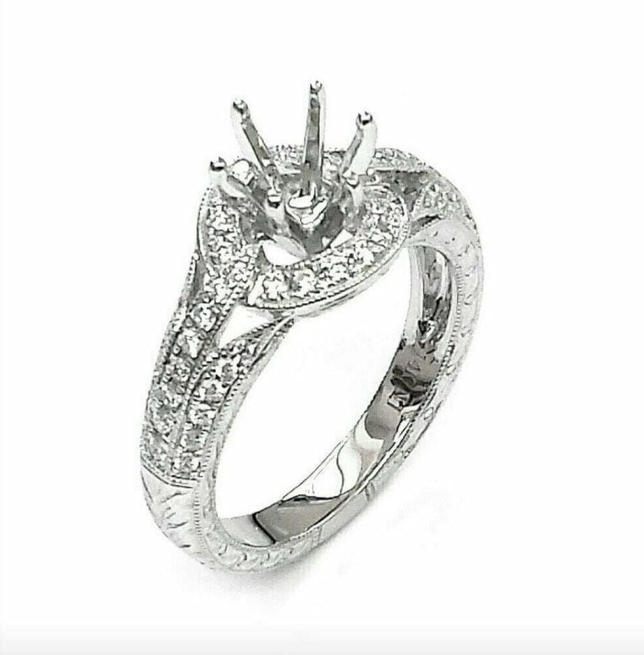Laurel Diamond Engagement Ring Mounting